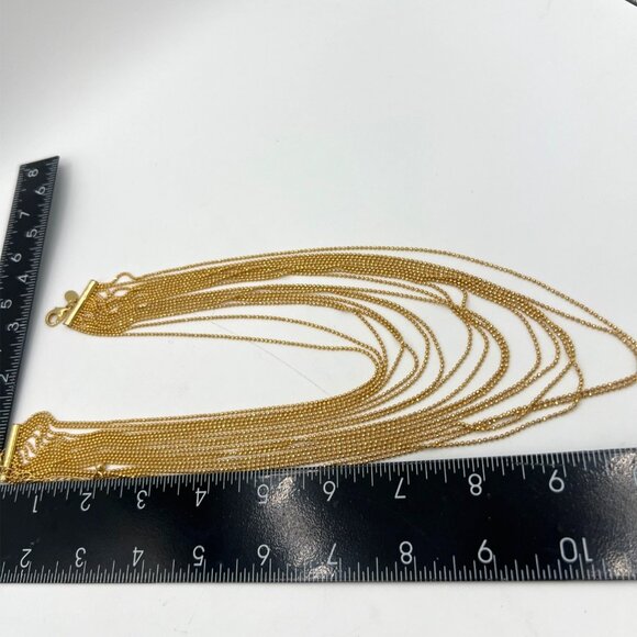 Joan Rivers Multi-Strand Necklace 20+3" Vintage Statement Sparkling Tiny Beads - Picture 6 of 10